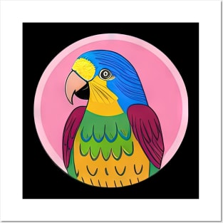 Beautiful Bright Parrot | Posters and Art